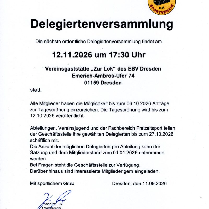 Einladung DV 2026
